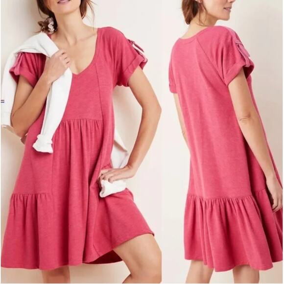 SATURDAY SUNDAY | Anthropologie Kathie Flounced Tiered Mini Dress | Size Small - Picture 1 of 8